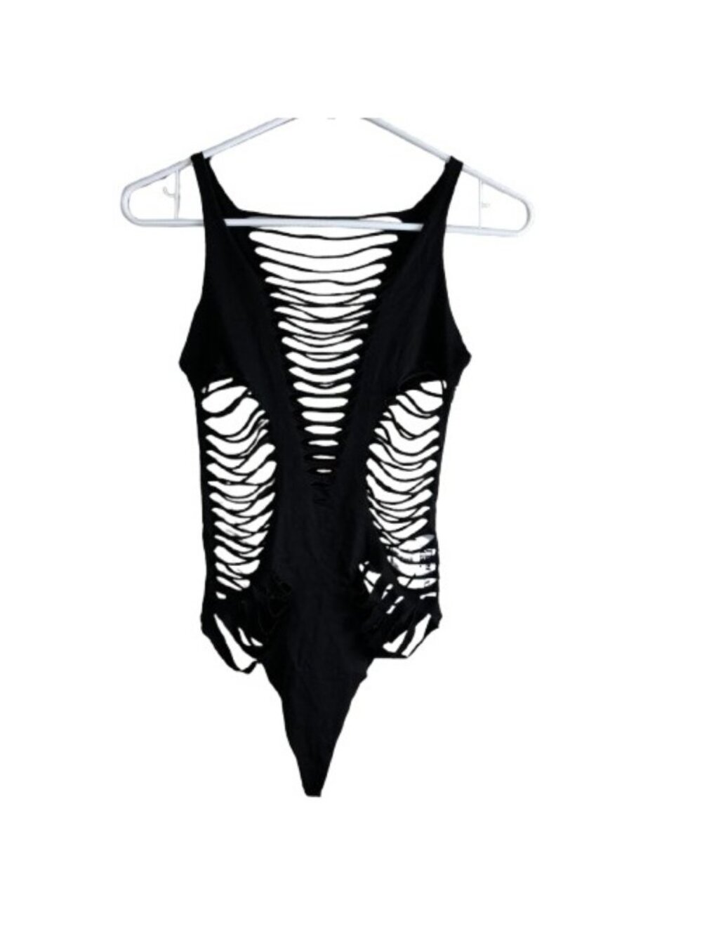 Tiger Mist Cut Out Bodysuit Black Sz XS Club Festival